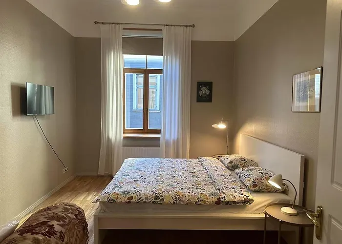 아파트 Dzirnavu Apartment, Free Parking 리가